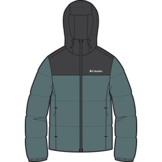 Columbia Winter Jacket Puffect with Hood (Thermarator Insulation, waterproof) metal blue Men